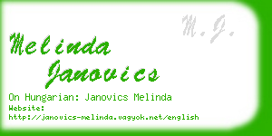 melinda janovics business card